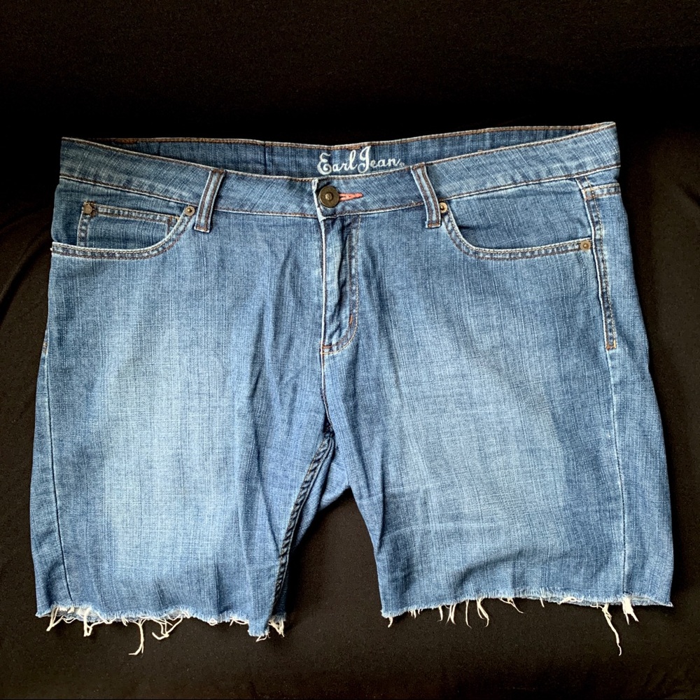 Distressed Cutoff Earl Jean Shorts 14